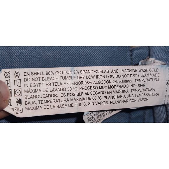 Forever 21 High rise Button Fly Cut off denim jean shorts Size 18 distressed - Picture 6 of 13